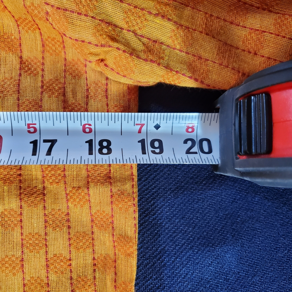 Orange Kurta with Subtle Pattern - Picture 9 of 10